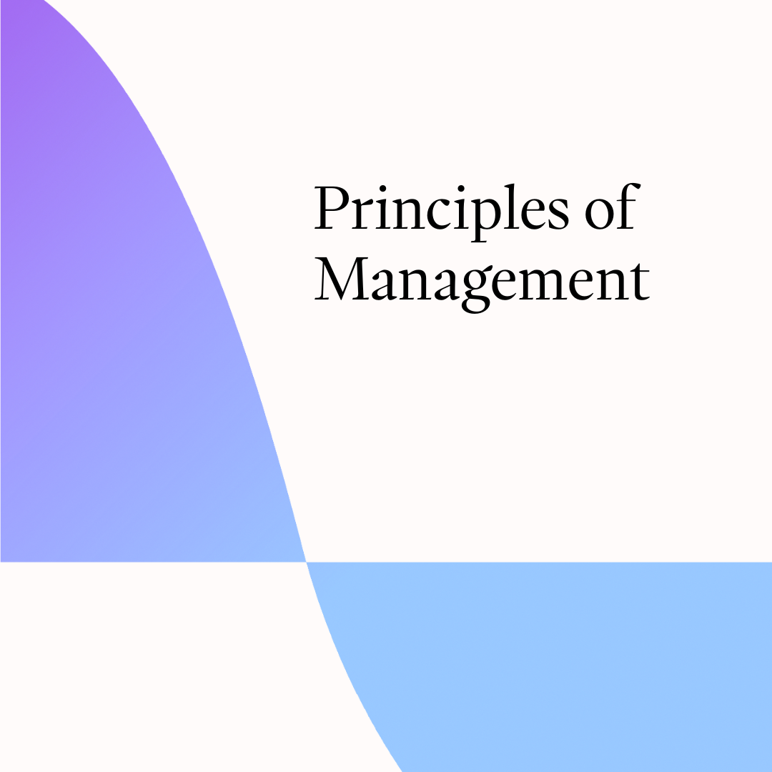 Cover for *Coming Soon: Principles of Management Course